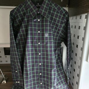 Stafford Men's Green Plaid Shirt